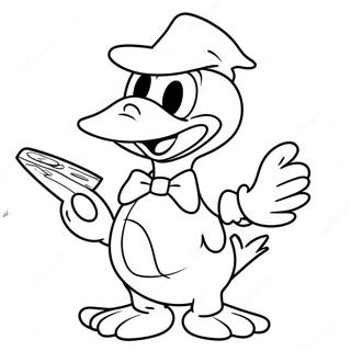 Donald Duck Halloween Coloring Pages