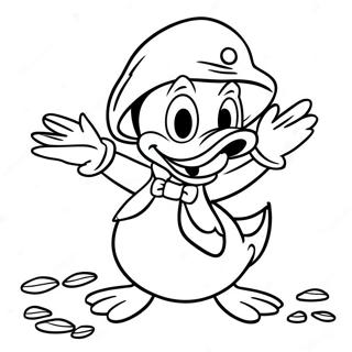 Donald Duck Halloween Coloring Page 65820-54383