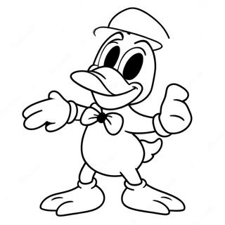 Spooky Donald Duck In Costume Coloring Page 65821-54370