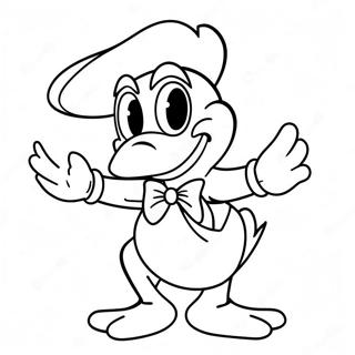 Spooky Donald Duck In Costume Coloring Page 65821-54371