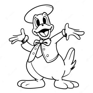 Spooky Donald Duck In Costume Coloring Page 65821-54372