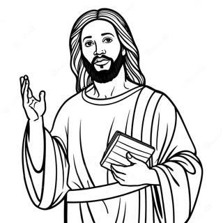 Black Jesus Coloring Pages