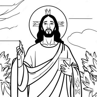 Black Jesus Coloring Page 65870-54410