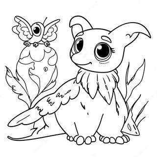 Harry Potter Magical Creatures Coloring Page 65891-54435