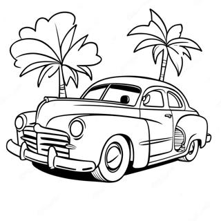 Doc Hudson Classic Car Coloring Page 65920-54451