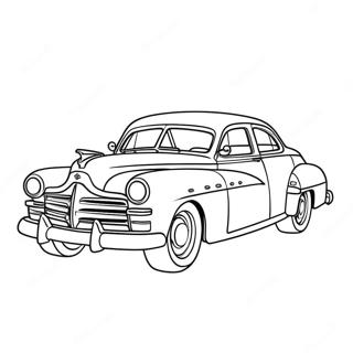 Doc Hudson Classic Car Coloring Page 65920-54452