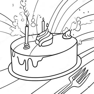 Wayne Thiebaud Cake Slice Coloring Page 65941-54463