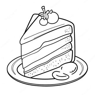 Wayne Thiebaud Cake Slice Coloring Page 65941-54464