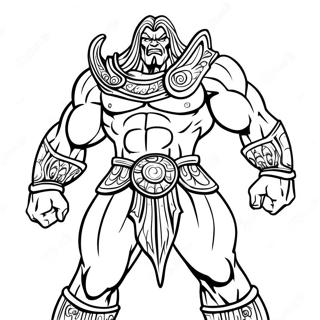 Mighty Dark Titan In Battle Coloring Page 65961-54501