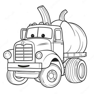 Pumpkin Truck Coloring Page 65970-54487