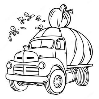 Pumpkin Truck Coloring Page 65970-54488