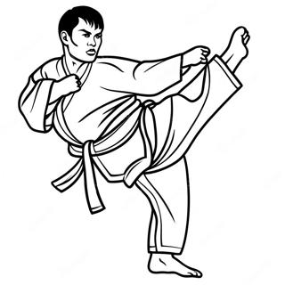 Taekwondo Coloring Page 65980-54490