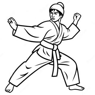 Taekwondo Coloring Page 65980-54491