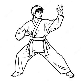 Taekwondo Coloring Page 65980-54492