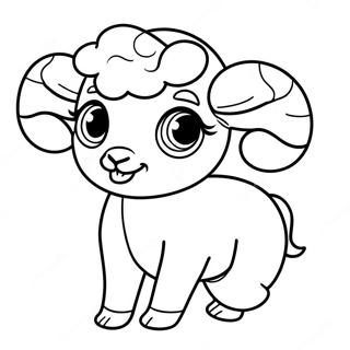 Cute Baby Ram Coloring Page 65991-54510