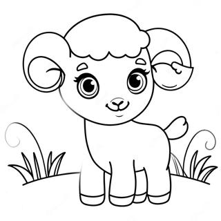 Cute Baby Ram Coloring Page 65991-54511