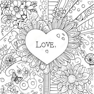 Romantic Love Quotes Coloring Page 66000-54514