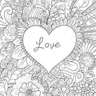 Romantic Love Quotes Coloring Page 66000-54515