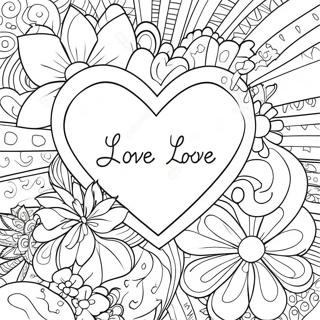 Sweetheart Love Quotes Coloring Page 66001-54518