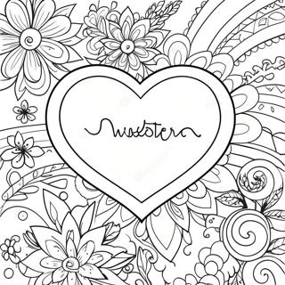 Sweetheart Love Quotes Coloring Page 66001-54520