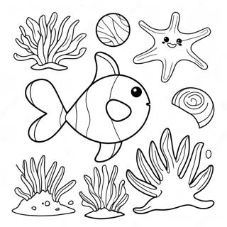 Ocean Plants Coloring Pages