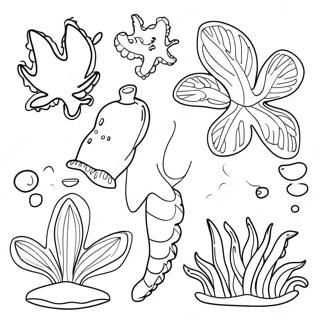 Ocean Plants Coloring Page 66030-54542