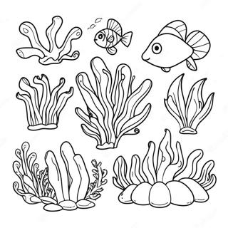 Ocean Plants Coloring Page 66030-54543