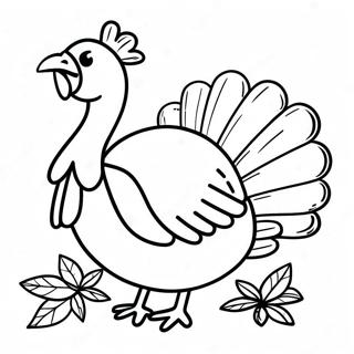 Build Your Own Turkey Coloring Pages