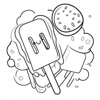 Popsicle Coloring Page 6604-5370