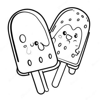 Popsicle Coloring Page 6604-5371