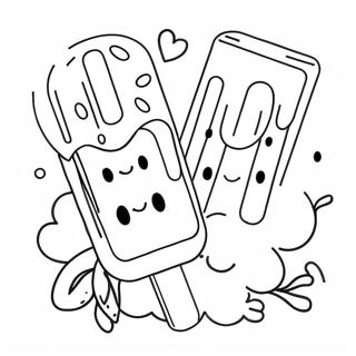 Popsicle Coloring Page 6604-5372