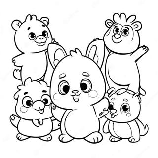 Soft Pajanimals Characters Coloring Page 66051-54569