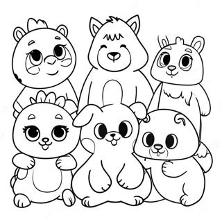 Soft Pajanimals Characters Coloring Page 66051-54571