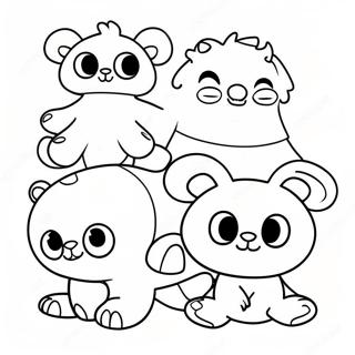 Soft Pajanimals Characters Coloring Page 66051-54572