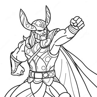 Thor Love And Thunder Coloring Pages