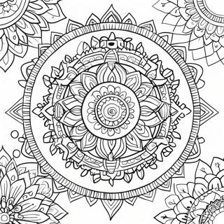 Trippy Chakra Coloring Pages