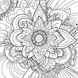 Colorful Chakra Energy Flow Coloring Page 66071-54573