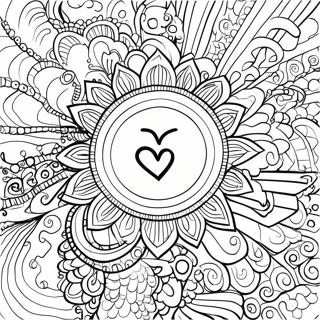 Colorful Chakra Energy Flow Coloring Page 66071-54575