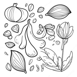 Seeds Coloring Page 66080-54580