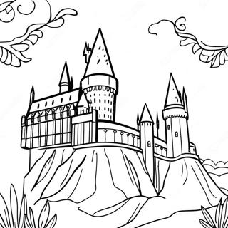 Hogwarts Castle Coloring Page 66091-54585