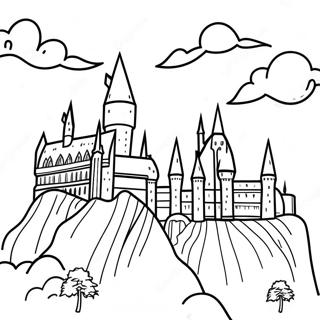 Hogwarts Castle Coloring Page 66091-54586