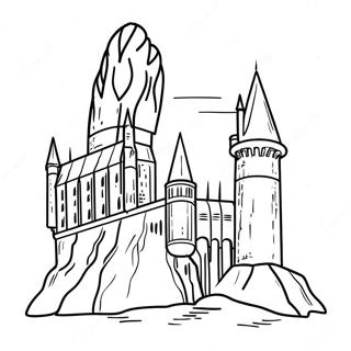 Hogwarts Castle Coloring Page 66091-54587