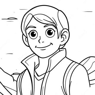 Jim Hawkins Exploring Treasure Planet Coloring Page 66101-54596