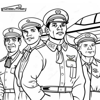 Tuskegee Airmen Coloring Page 66140-54631