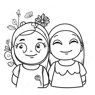 Wednesday And Enid Coloring Page 66150-54634