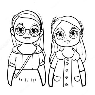 Wednesday And Enid Coloring Page 66150-54635