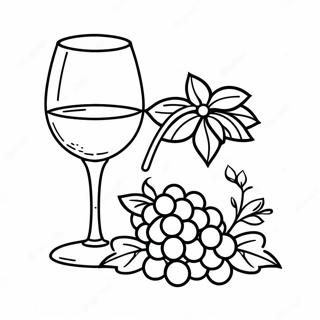 Wine Glass Coloring Page 66160-54644