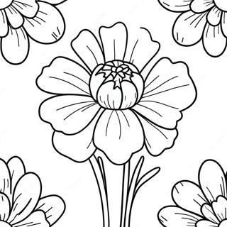 Carnation Flower Coloring Page 66170-54652