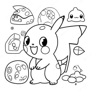 Pokemon Math Coloring Page 66180-54668