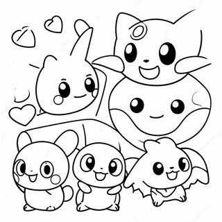 Cute Pokemon Characters Math Coloring Page 66181-54662